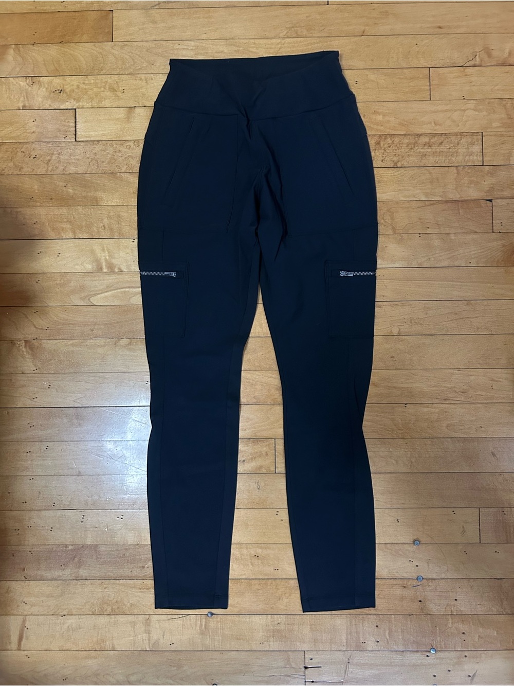 Athleta Black Skinny High-Rise Cargo Leggings